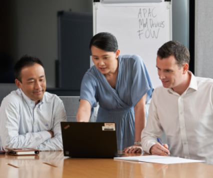 Group of business people in a meeting